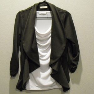 Poetry Cinch Waist Cropped Blazer